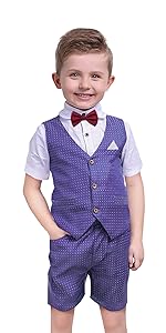 Boys Gentleman Outfits Suit Toddlers 4PCS Clothing Set