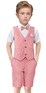 Boys Gentleman Outfits Suit Toddlers 4PCS Clothing Set