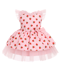 Girls Strawberry Birthday Dresses