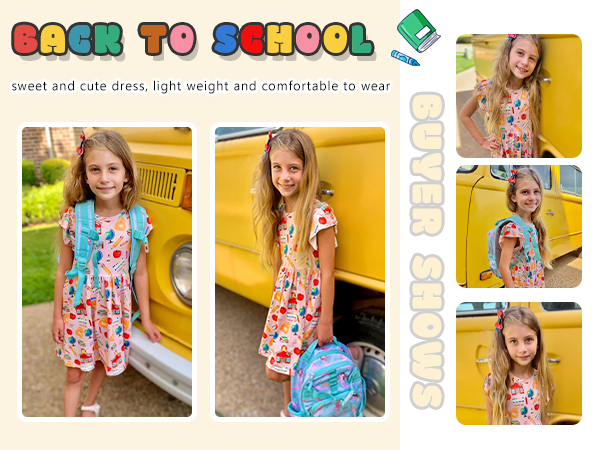 Back to School Dress Girls