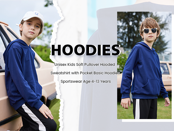 Kids Soft Pullover Hooded Sweatshirt