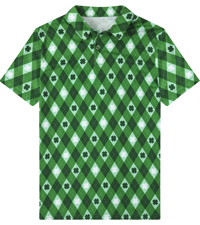 st patricks day button down  short shirt