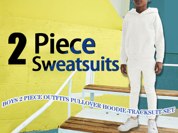 Boys 2 Peice Pullover Hoodie Sweatsuits