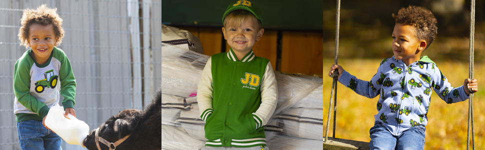 John Deere Kids French Terry Sweatshirts