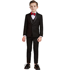 Boy Black Tuxedo 5 Pcs