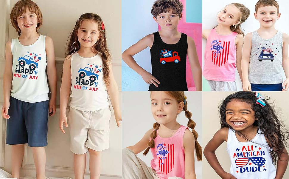 boys 4th of july tank top