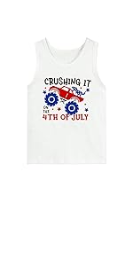 Toddler Boys 4th of July Tank Tops