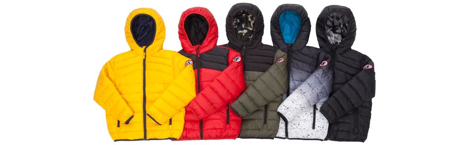 rokka and rolla boys lightweight reversible puffer jacket