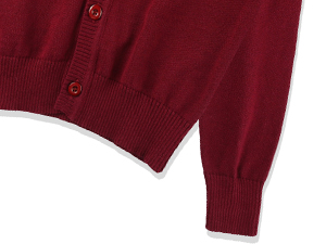 Boys Cardigan V-Neck with Elbow Patches Cotton Knit Sweater Buttons