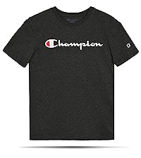 champion boys tee shirt black short sleeve tee shirts for kids