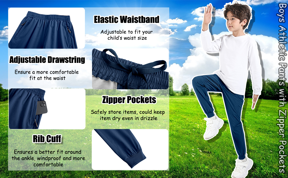 Kid lightweight track pants