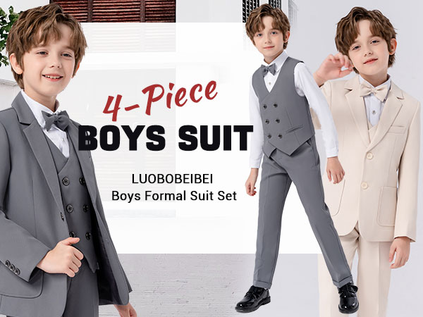 Toddler 4-Piece Formal Tuxedo Set