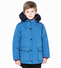 boys fur hood parka jacket