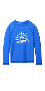 TFJH E Boys Rashguard Swim shirt Long Sleeve