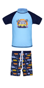 TFJH E Boys Short Sleeve Swim Set