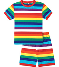 Rainbow Pjs Short-Sleeved