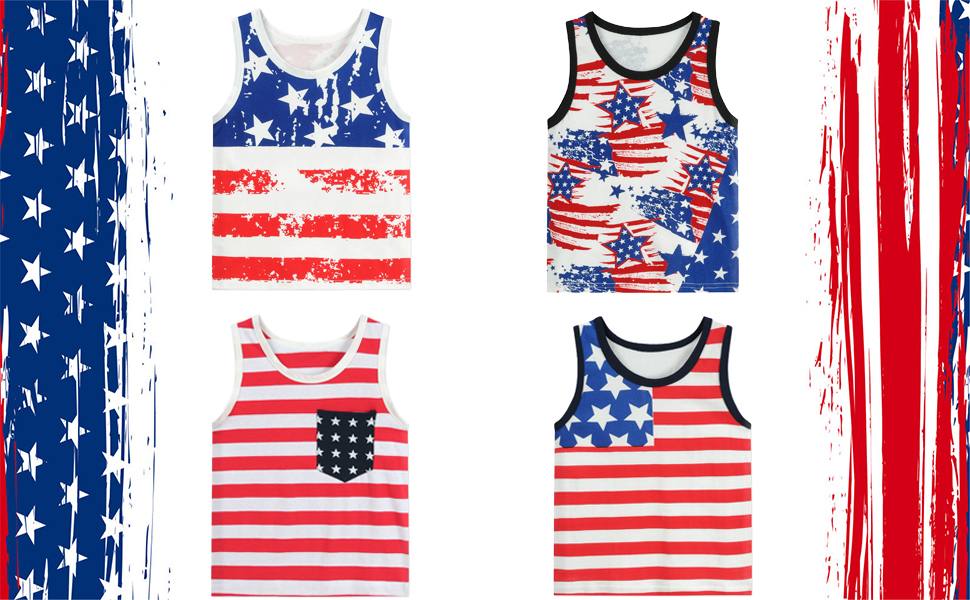 american flag tank top for boys