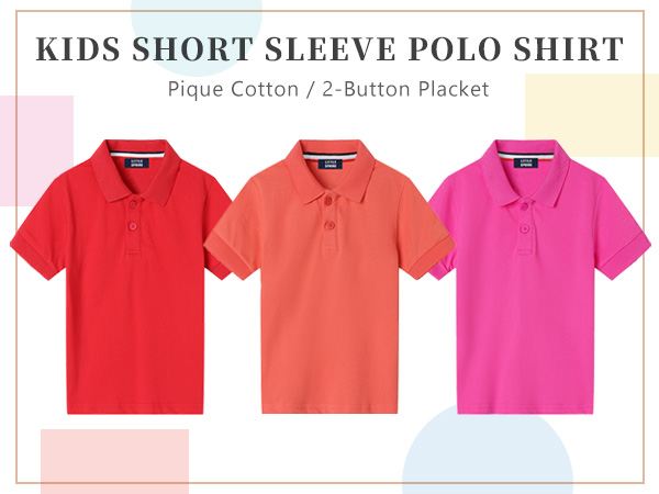 boys uniform polo shirts