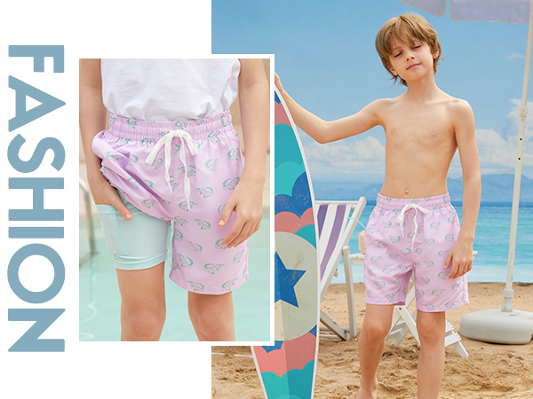 Boys Swim Trunks Compression Liner 