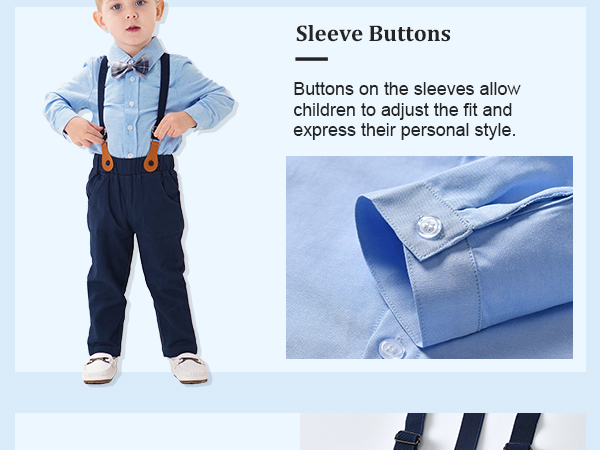 Formal outfits with suspenders for wedding and party