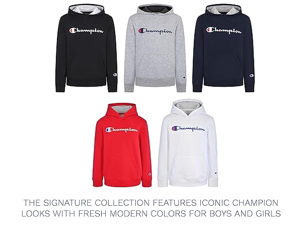 CHAMPION BOYS HOODIES IN A WIDE RANGE OF COLORS