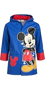 Disney Boys'' Mickey Mouse Jacket - Waterproof Slicker Shell Raincoat