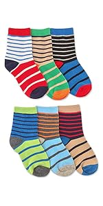 Jefferies Socks Boys Fashion Crew Socks 6 Pack