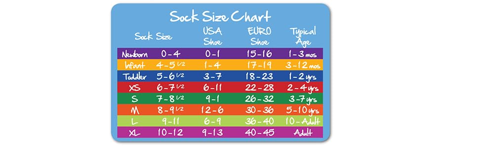 jefferies socks size chart guide