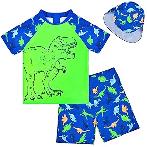 Boys Two Piece Rash Guard Swimsuits