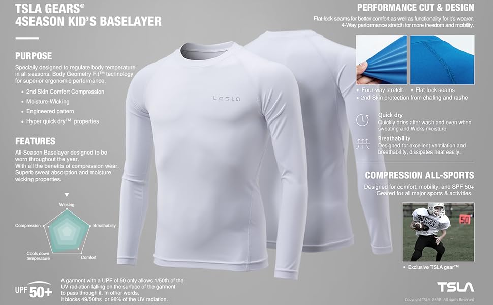 TSLA baselayer for kids