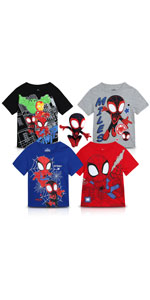 Marvel Boys'' Spider-Man T-Shirt - 4 Pack