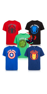 Marvel Avengers Boys’ T-Shirts – 5 Pack