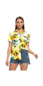 sunflower hawaiian shirt