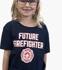 future firefighter kid''s tee shirt