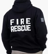 fire and rescue hoodie sweatshirt