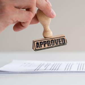 Stamp of approval on permits