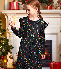 Girls Xmas Midi Dress