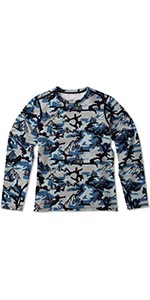 Micro-Elite Chamois Youth Print Crew kids winter base layer