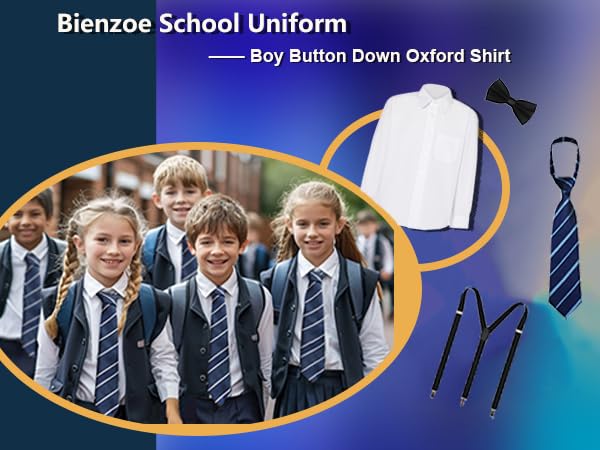 Bienzoe Boys Long Sleeve Shirt