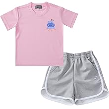 Pink shirt grey pants for tollder girl boy