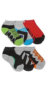 Jefferies Socks Boys'' Tech Sport Low-Cut Socks 6 Pack