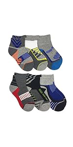 Jefferies Socks Boys'' Tech Sport Quarter 6 Pair Pack