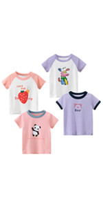 girls&#39; short sleeve t shirts