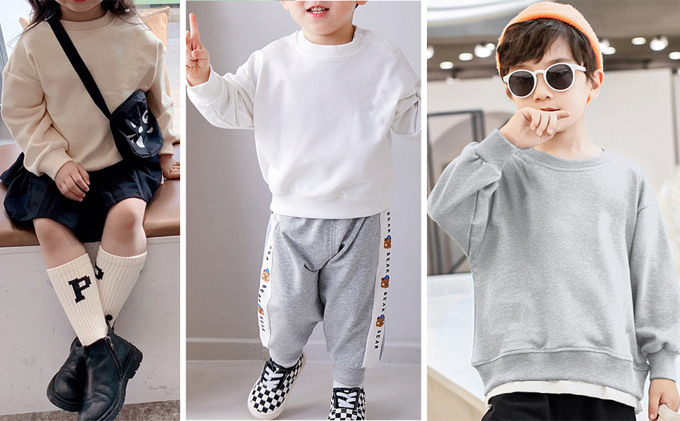 Make your girl look stylish with unisex kids sweatshirts