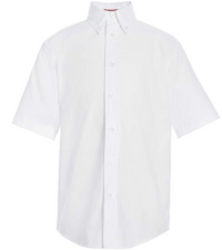 boys button up collar shirt on white background