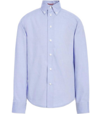 boys long sleeve collar shirt button up on white background