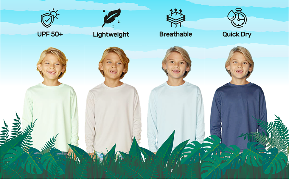 4t rash guard boy boys upf 50 long sleeve shirt kids uv shirt Kids SPF UV Sun Protection 