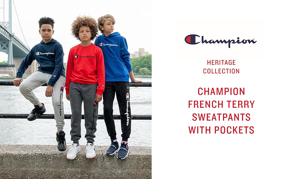 Champion French Terry Sweatpants with Pockets