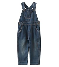 boys casual denim bib overalls