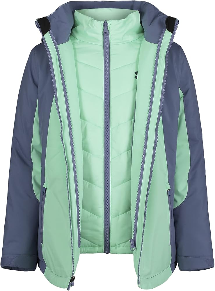 Under Armour Girls' Westward 3-in-1 Jacket, Removable Hood & Liner, Windproof & Water Repellant